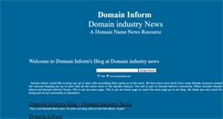 Desktop Screenshot of domainindustrynews.net