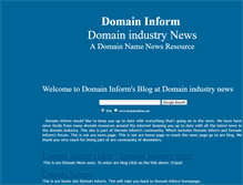 Tablet Screenshot of domainindustrynews.net